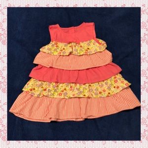 Gymboree - Pink layered floral dress